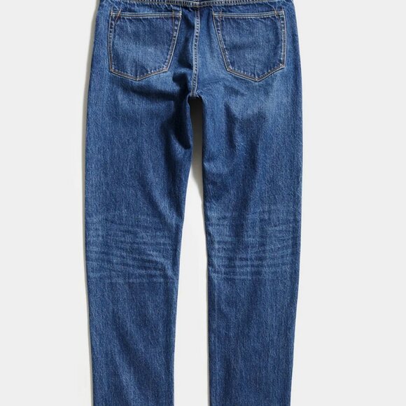 Todd Snyder Men's Straight Jeans - Dark Blue - Picture 3 of 8